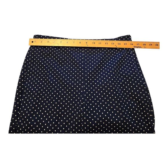 Talbots Polka Dot Chatham Ankle Dress Pants Womens Size 10 Blue White Career - Picture 7 of 10